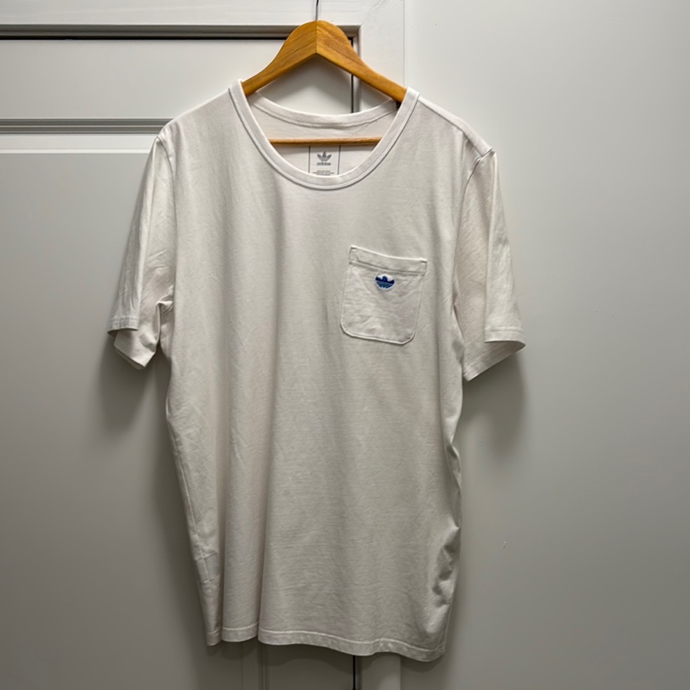 Adidas White Men's T-Shirt
